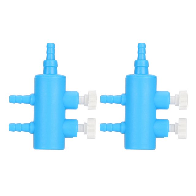 LNGOOR Aquarium Air Splitter 2-Way Air Pipe Distributor Fish Tank Oxygen Pump Accessory 2 Pcs Aquarium Air Divider for Efficient Oxygen Distribution