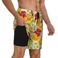 thumbnail image 3 of Fotbe Bees Honeycomb Men’s Swim Trunks Quick Dry Swim Shorts Board Shorts with Mesh Lining-X-Large, 3 of 9