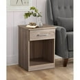 thumbnail image 2 of Nmkwnr Home Bedroom Nightstand Beside Table with Drawer and Open Shelf, Light Brown, 2 of 4