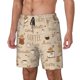 thumbnail image 1 of Fotbe Coffee Time Traje de Baño para Hombre – Shorts de Natación de Secado Rápido con Forro y Bolsillos-3X-Large, 1 of 6