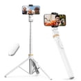 thumbnail image 1 of Trípode para teléfono Tripod Sensyne 72 con palo para selfies y mando a distancia, color blanco, 1 of 6