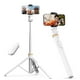 thumbnail image 1 of Trípode para teléfono Tripod Sensyne 72 con palo para selfies y mando a distancia, color blanco, 1 of 6
