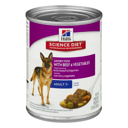Science Diet Premium Dog Food Adult 7+ Savory Stew With Beef & Vegetables, 12.8 OZ