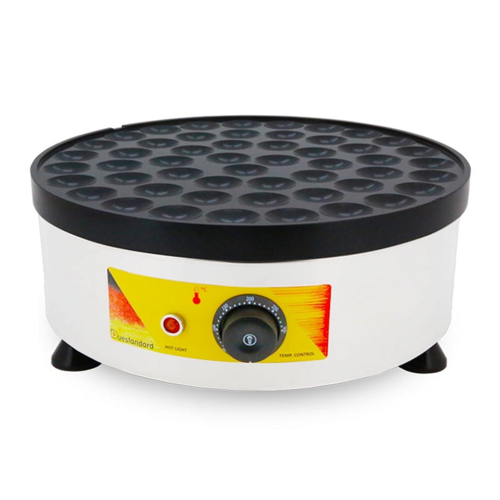 EQCOTWEA Mini Muffin Waffle Machine Dutch Crepe Maker Round Nonstick 52PCS