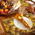 thumbnail image 6 of Fall Placemats Set of 6 Maple Leaf Place Mats Thanksgiving Placemat Yellow Autumn Fallen Leaves Table Mats for Dining Kitchen Table Holiday Dinner Party Home Fall Decorations 13x19 Inch, 6 of 8