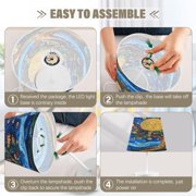 YAZAOO Table Lamp Creative Celestial Garden Pattern Simple Pattern Night Light