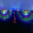 thumbnail image 6 of YOHAVEN LED Peacock Net Lights Fishing Net Christmas Decorative Lantern String, Colorful Flashing Holiday Lights for Birthday Wedding Outdoor Party Decor, 6 of 9