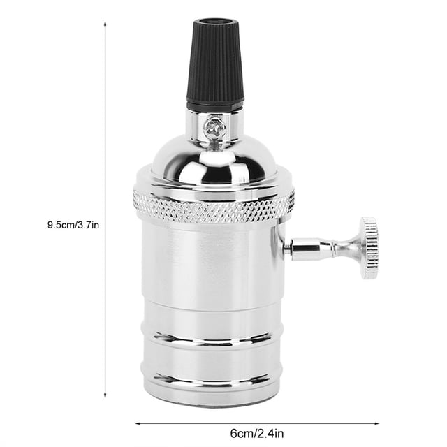 Retro E27, Lamp Base Lamp Holder with Switch, Pendant Light Accessories for Home Office Decoration