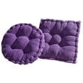 thumbnail image 5 of Cojín para silla, acolchado grueso, redondo, para comedor interior y exterior, cojín redondo, morado, 5 of 5