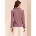 thumbnail image 4 of Blusa Elegante de Oficina Allegra K con cuello de Lazo y Manga Larga Color Malva S, 4 of 5