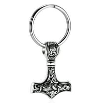 Mjolnir Thors Hammer Urn Necklace for Ashes for Men Celtic Nordic Viking Cremation Jewelry for Women Keepsake Memorial Ashes Pendant