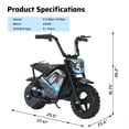 thumbnail image 4 of Encounter Electric Minibike 250W Motor 10 MPH 24V 2-Speed Dirt Bike, 4 of 10
