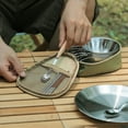 thumbnail image 2 of Ygjytge Almacenamiento Bowl Oxford Impermeable para Utensilios para Barbacoa (verde), 2 of 9