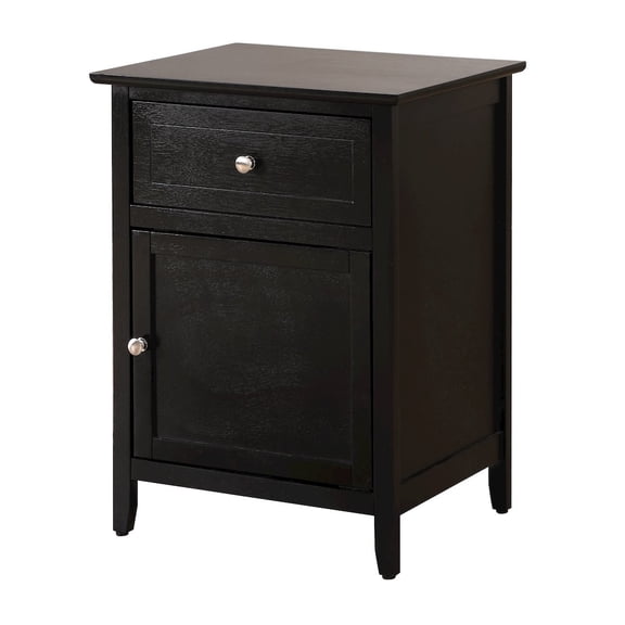 Glory Furniture Izzy Nightstand in Black Color