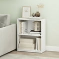 thumbnail image 3 of Furinno GRUEN 2-Tier Small Bookcase with Open Shelf 8.3 x 21.8 x 27 White, 3 of 5