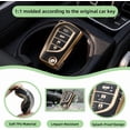 thumbnail image 3 of 4‑Button Remote Key Fob Protector Case & Keychain Compatible with Toyota Camry SE/LE, Corolla SE/LE, Highlander, C‑HR, Fortuner, 2018‑2025, 3 of 6