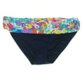 thumbnail image 3 of Anne Cole Signature Womens Swimsuit Bikini Bottom Small Floral Foldover Mid-Rise, 3 of 3