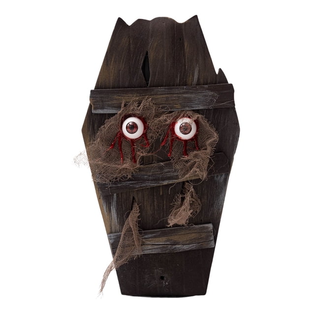 Decorative Coffin Prop With Motion Sensor Lightweight Party Scene Setting Themed Event Display Piece For Festive Celebration 0.66Lbs