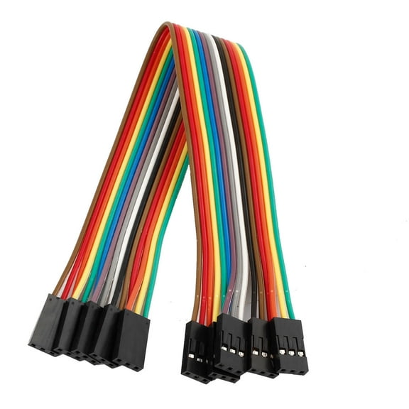 20cm 2.54mm Female to Female F/F Jumper Wire Cable Connector 5 Pcs