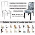 thumbnail image 6 of Pattern Chair Covers for Dining Room Set of 4, High Stretch Removable Washable Parsons Chair Slipcover for Home Party Hotel Wedding Ceremony (Flower,4PCS), 6 of 6