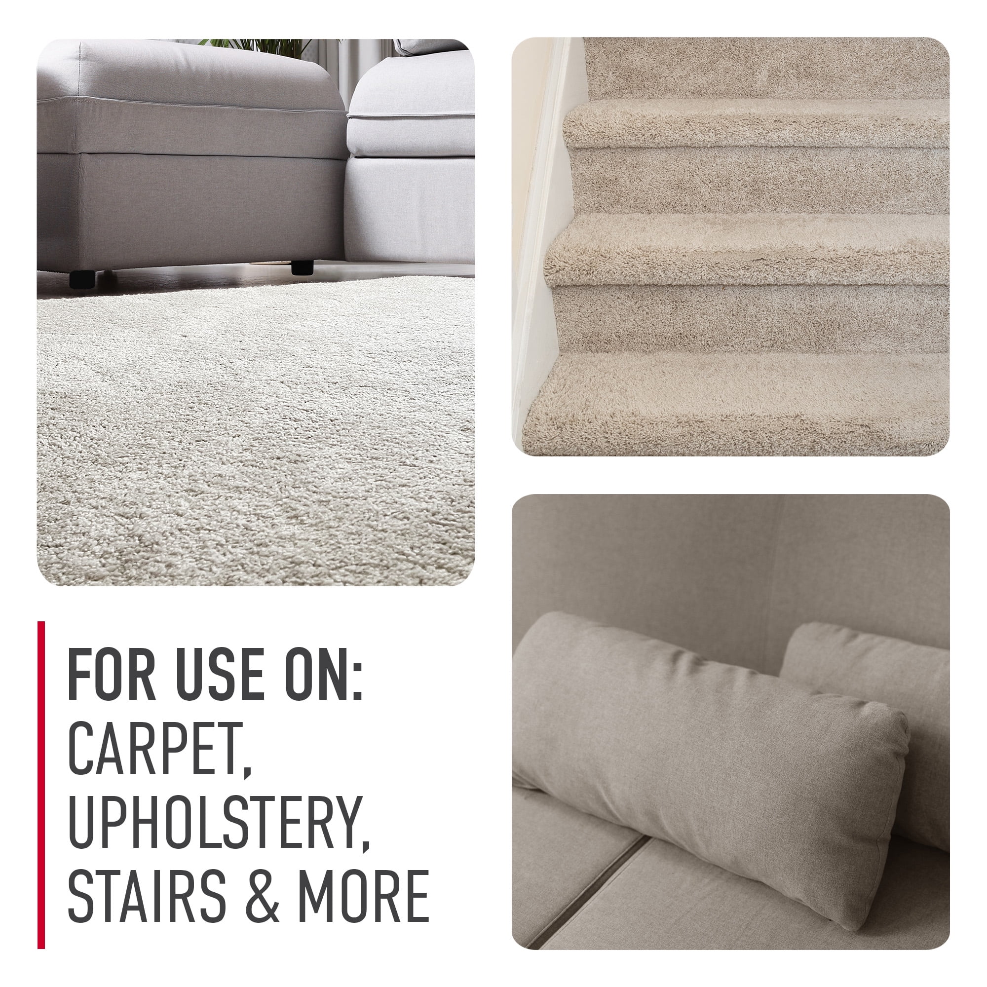 Hoover Oxy Carpet Cleaner Solution, Ocean Breeze Scent, for Carpet and Upholstery, Colored Stain Removal, Neutralizes Odors, AH31986, 50 Oz.