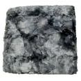 thumbnail image 5 of Chanasya Super Soft Fuzzy Fur Faux Fur Cozy Warm Fluffy Beautiful Color Variation Print Plush Sherpa Dark Gray Fur Twin Microfiber Throw Blanket - TWIN Gray, 5 of 9