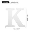 thumbnail image 2 of 3D Acrylic Alphabet Mirror Wall Stickers Letter K Self-Adhesive Art Sticker Decal Silver 2Pcs, 2 of 5