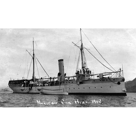 Canvas Print Mexican Gunboat Probably in Magdalena Bay, Mexico, during the visit there of the U.S. Atlantic Fleet Stretched Canvas 10 x (Best Time To Visit Atlantic Canada)