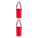 thumbnail image 4 of Wosthever Bolsa de dulces reutilizable portátil para niños, bolsa para pantalones de Papá Noel, cesta con asa, soporte para Navidad, fiesta Rojo METRO 2piezas, 4 of 6
