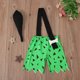 thumbnail image 2 of Ropa de verano para niños y niñas con tirantes de un solo hombro, diseño de huesos de perro, pantalones cortos con estampado geométrico de cavernícola histórico para Halloween, 2 of 4
