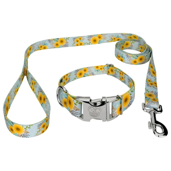 Country Brook Petz® Premium Sunny Days Dog Collar and Leash, Small