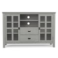thumbnail image 6 of Simpli Home Artisan 53W Tall TV Stand with Drawers, Glass Doors and Shelves, 6 of 13