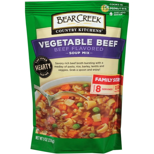 Bear Creek Country Kitchens® Vegetable Beef Soup Mix 9 oz. Pouch