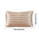 thumbnail image 3 of Funda de almohada de satén Estilo verano Dormitorio Ropa de cama de poliéster suave y refrescante Cuidado del cabello suave Cómoda de lujo 1 pieza, 3 of 6