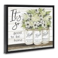 thumbnail image 3 of Stupell Industries French Country Charming Phrase Floral Bouquet Black Floating Frame Canvas Art, 21 x 17, by Cindy Jacobs, 3 of 8