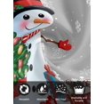 thumbnail image 7 of Grey Snowman Christmas Cloth Napkins Set of 4 Reusable Dinner Napkins, Gifts Xmas Tree Winter Snowflake Cocktail Napkin Washable Table Napkins for Wedding/Holiday Party/Baby Shower 20"x20", 7 of 7