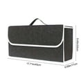 thumbnail image 3 of Yurqghjb Foldable Car Trunk Organizer, Premium Felt Cloth Cargo Storage Bin for SUV and Sedan,White, 1 Pack, 3 of 7