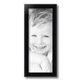 thumbnail image 2 of ArtToFrames 7" x 18" Satin Black Bull Nose Picture Frame, 7x18 inch Black Wood Poster Frame (WOM-1417), 2 of 7