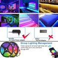 thumbnail image 2 of Tiras de luces LED, tira de luces de cinta Rgb de 16,4 pies, control Bluetooth, control remoto de 40 teclas, sincronización de música, 2 of 4