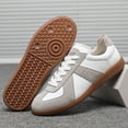 thumbnail image 4 of Zapatillas de cuero para caminar y correr para mujer/hombre con cordones, ligeras y casuales, 4 of 5