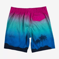 thumbnail image 2 of Men's 8.5" Elastic Board Corona Sunset Swim Shorts - Blue/Green, XXLarge, 2 of 2