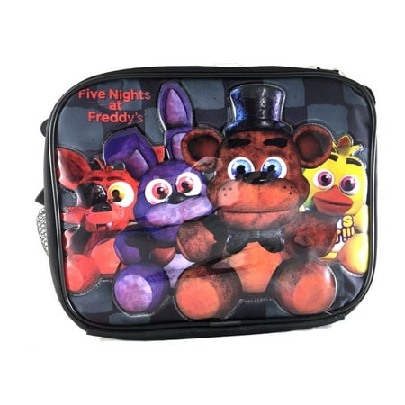 Licensed Products Five Nights At Freddys Lunch Bag FNAF Snack Bag Bonnie Chica Foxie -Back