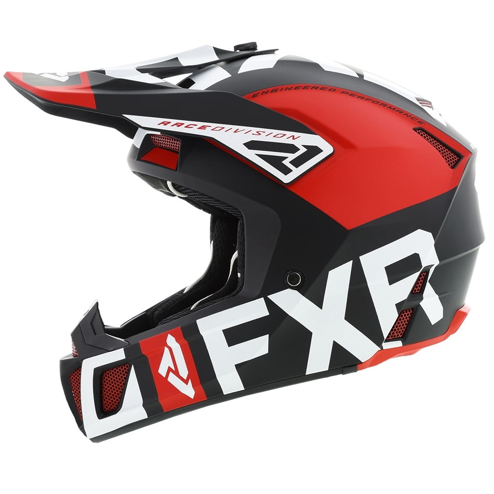 FXR Clutch EVO Helmet Red/Black/White Large
