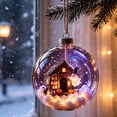 thumbnail image 4 of sruoe Halloween Transparent Scene Ball, Ghost Cottage Hanging Sphere, Halloween Party Supplies, Halloween Decorations for Tree Window Entryway, 4 of 6
