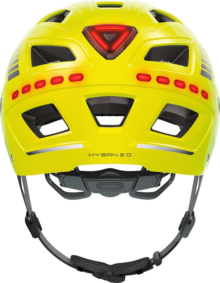 Abus Hyban 2.0 LED Helmet - Signal  Yellow Medium