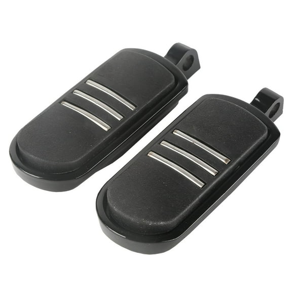 XFMT Black Aluminum Motorcycle Foot Pegs for Harley-Davidson Touring & Softail, Rear, Black