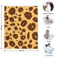 thumbnail image 4 of Yellow and Brown Of Leopard Print Blanket,Comfortable Soft Flannel Throw Blanket,All Season,Warm Lightweight Blankets for Sofa Bed Couch Living Room Chair,30"x40", 4 of 4