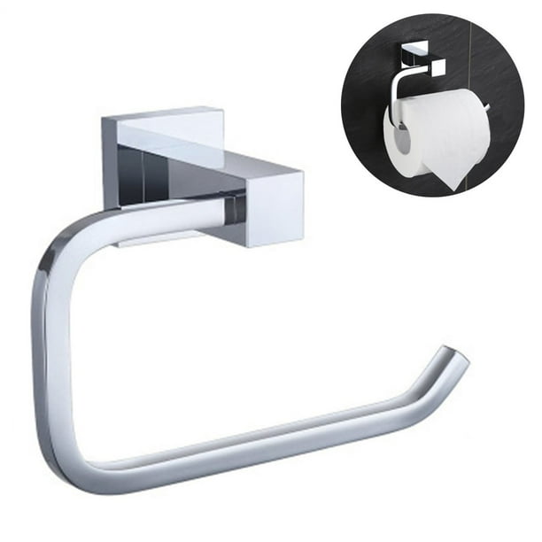 Toilet Paper Holder, WallMounted Adhesive Stainless Steel Toilet