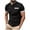 Black, variant on fatyb Summer Shirts Mens Short Sleeve Casual Golf T-Shirts Button Stand Collar Breathable Tops for Men