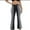 Black-08, variant on Womens Jeans with Patchwork Stripes High Waisted Stretchy Denim Color Block Straight Wide Leg Trendy Jean